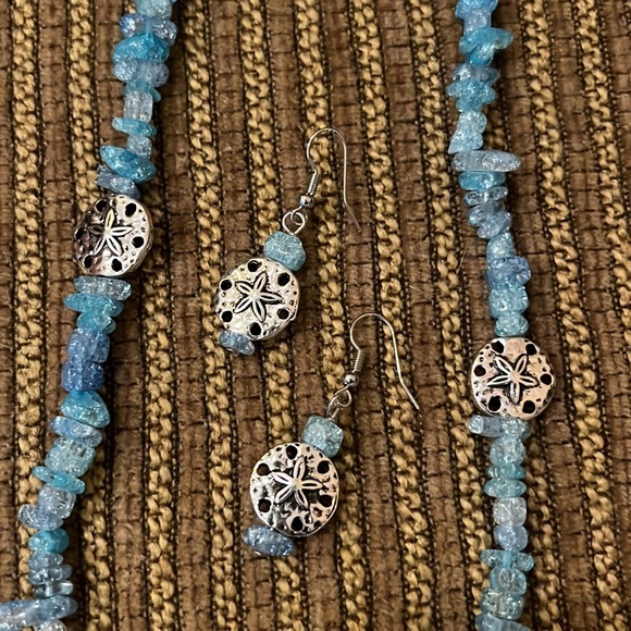Handmade Beach Theme Necklace & Earring Set - Picture 2 of 6